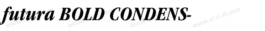 futura BOLD CONDENS字体转换